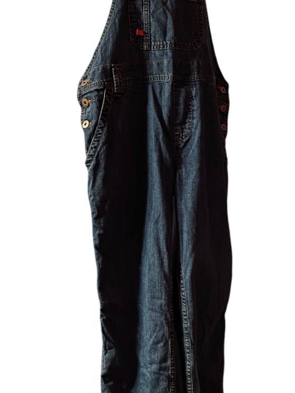 Dickies Dark Blue Relaxed Denim Overalls Sz med